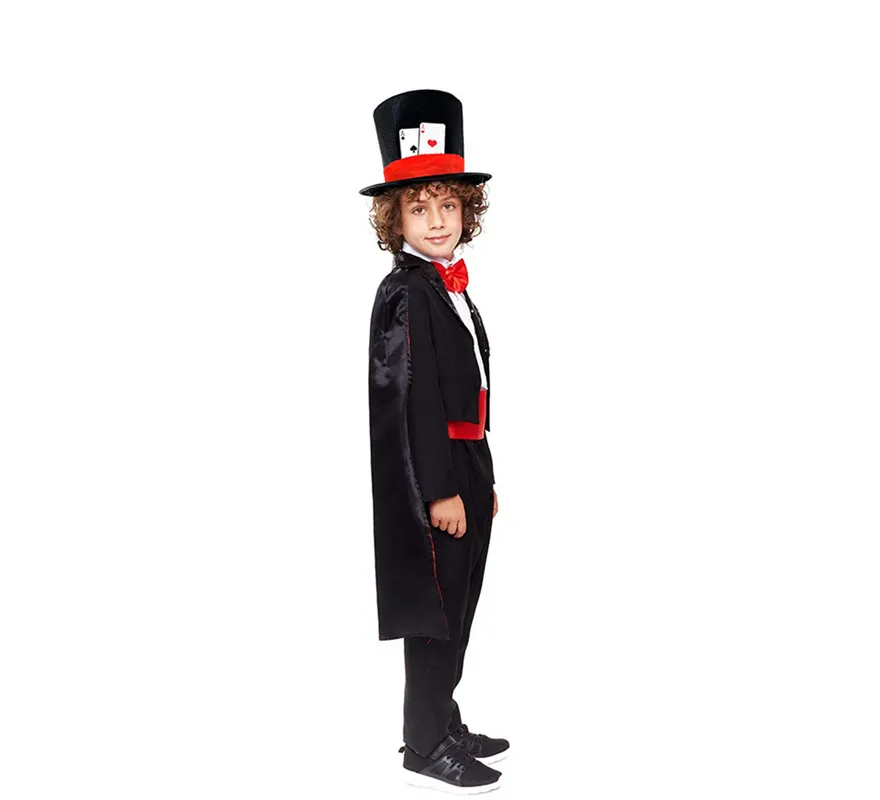 Costume da mago professionista fantasia per bambini