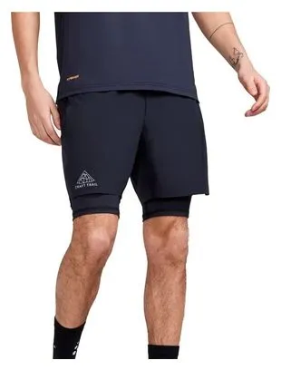 Craft Pro Trail 2in1 Pantaloncini da corsa Nero