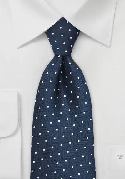 Cravatta bambino pois blu