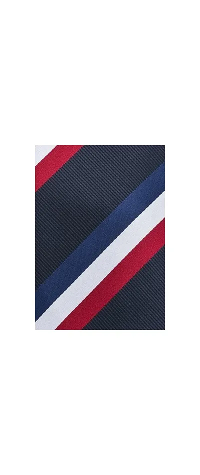 Cravatta da uomo con i colori della Francia blu-bianco-rosso