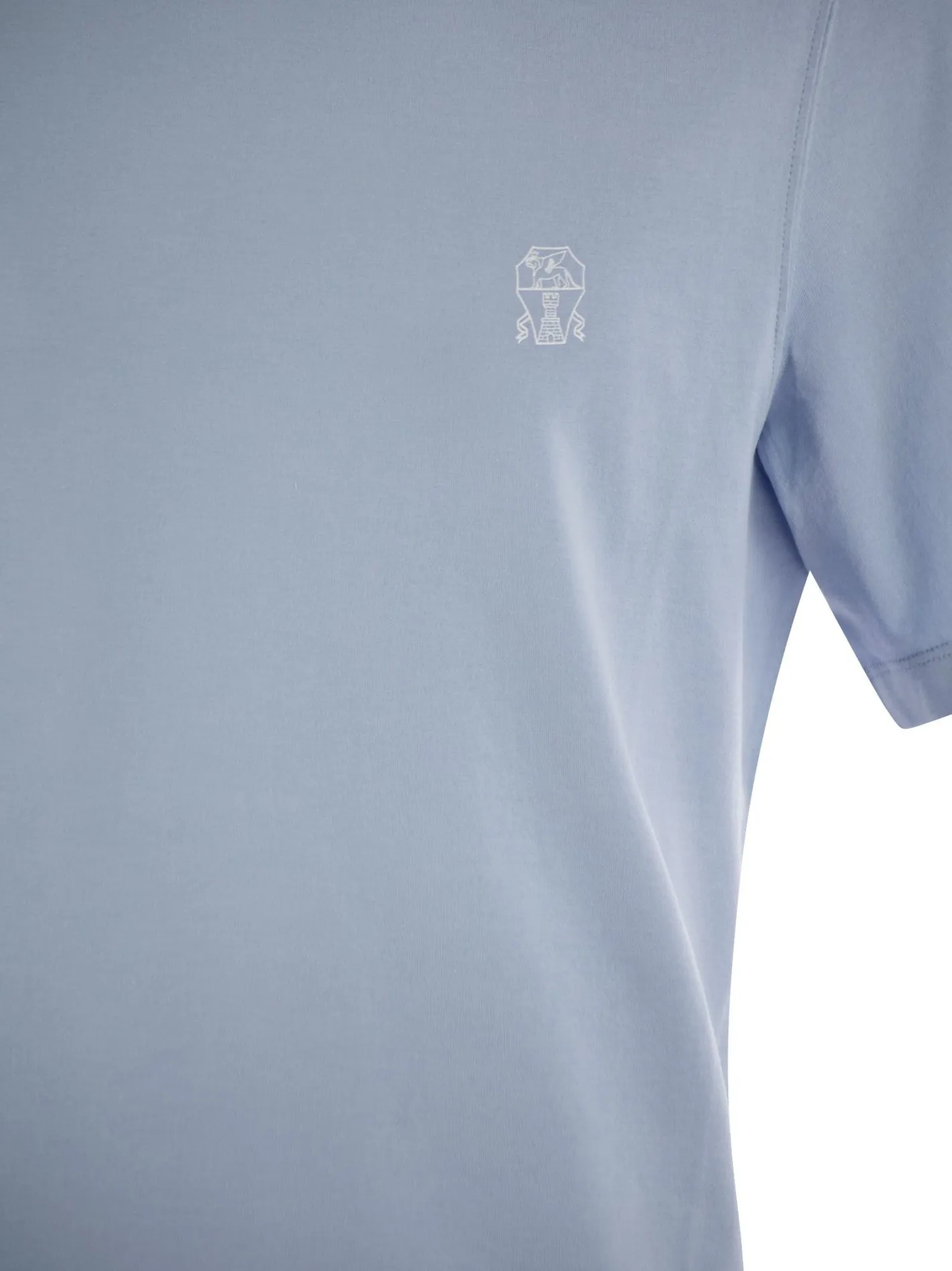Crew-neck cotton jersey T-shirt with printed logo