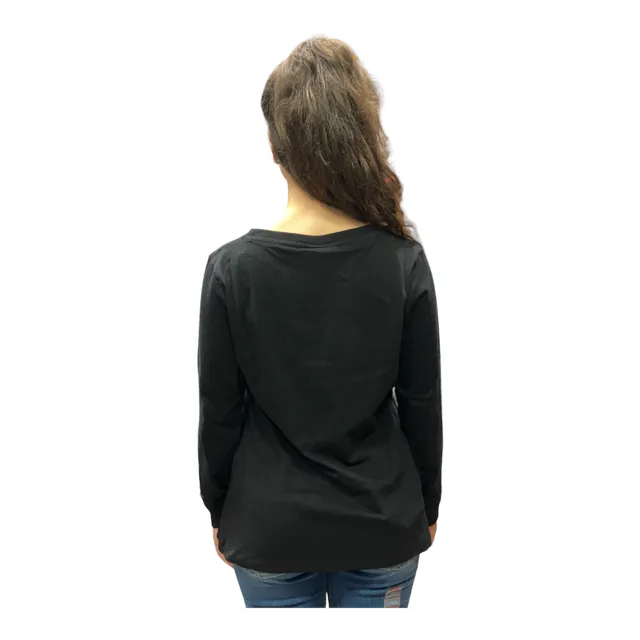 Dance Size Women's long-sleeved jersey shirt 22IDD71257 400 black