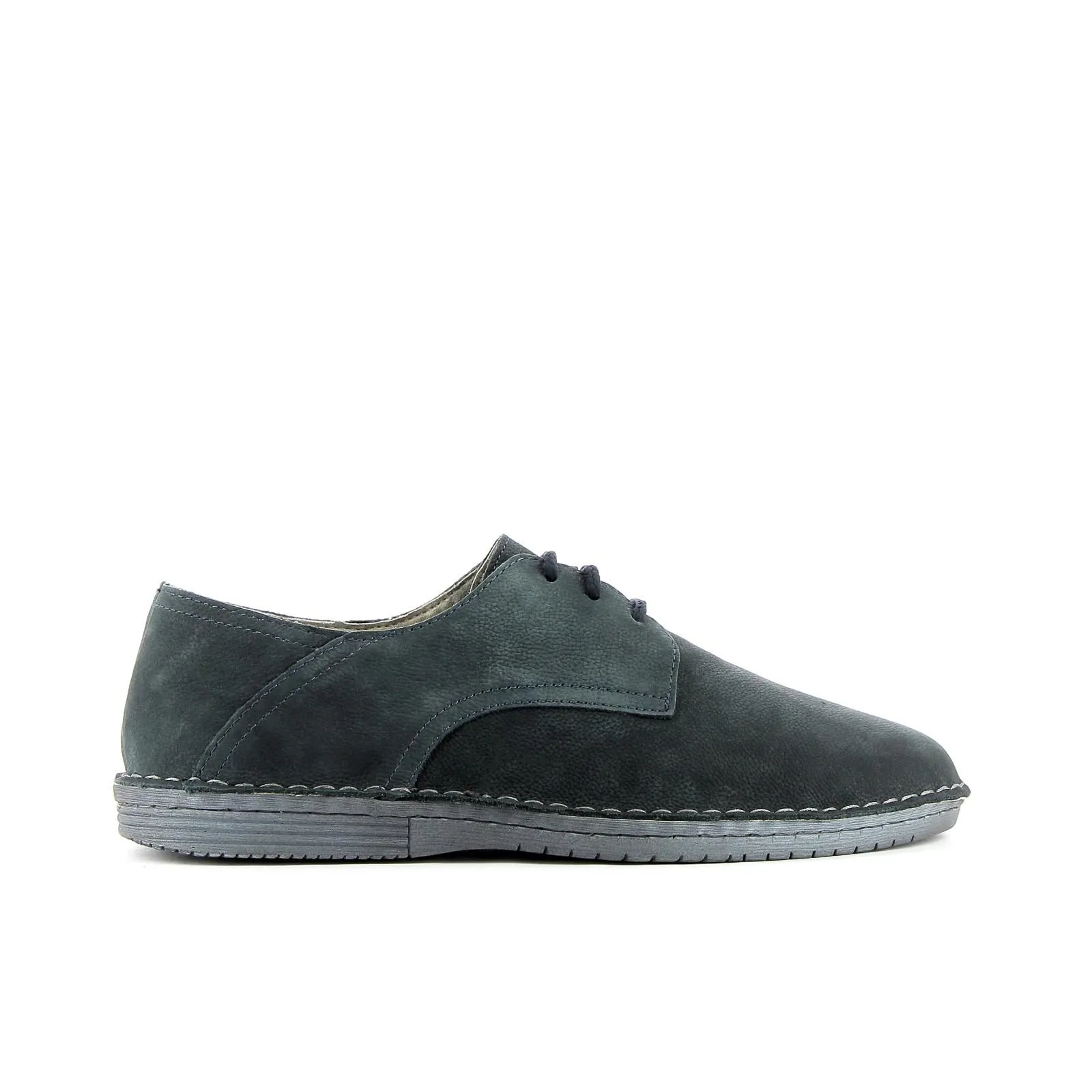 Desert Boots blu con suola in gomma