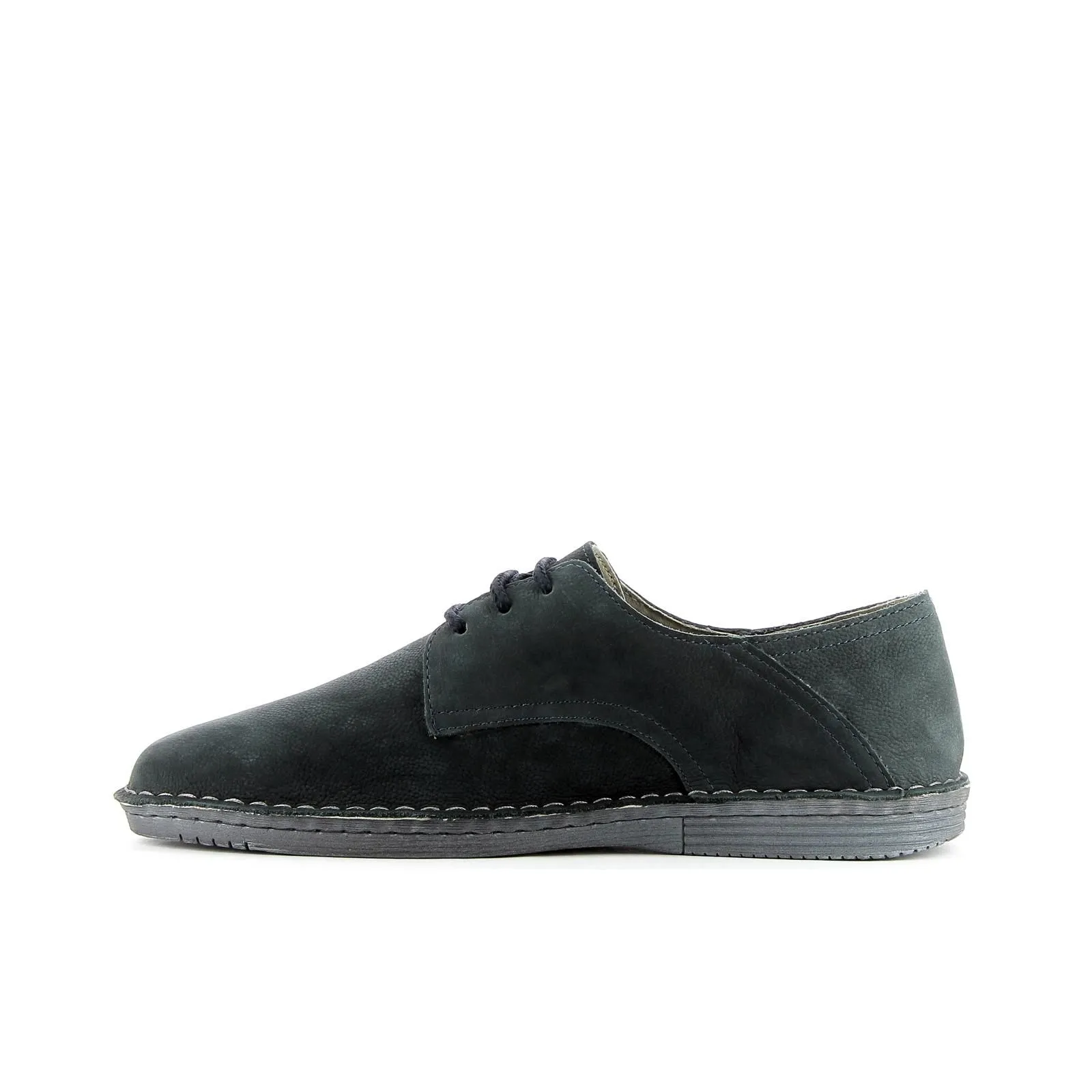 Desert Boots blu con suola in gomma