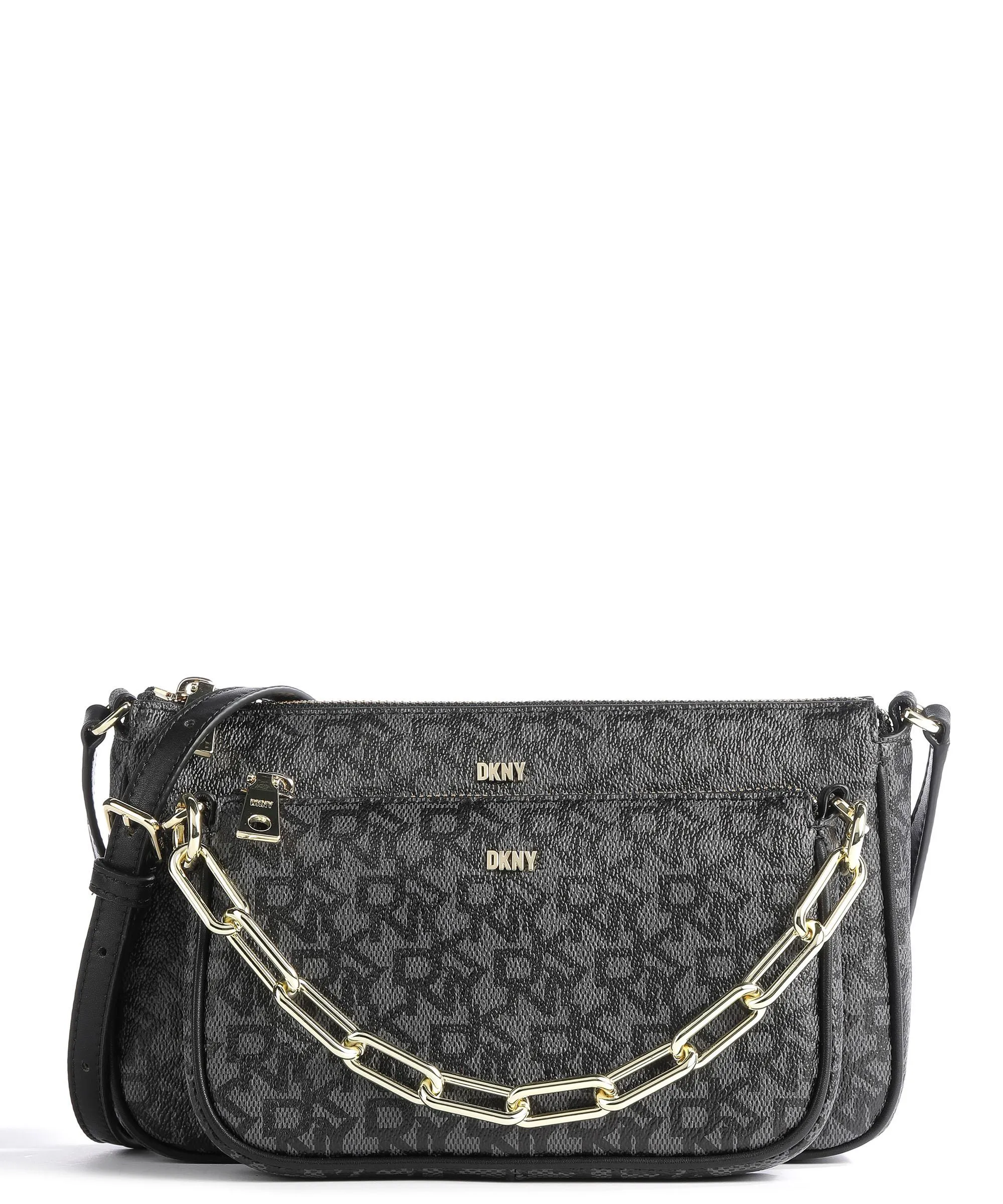  DKNY Lexi Borsa a tracolla pelle sintetica grigio/nero  