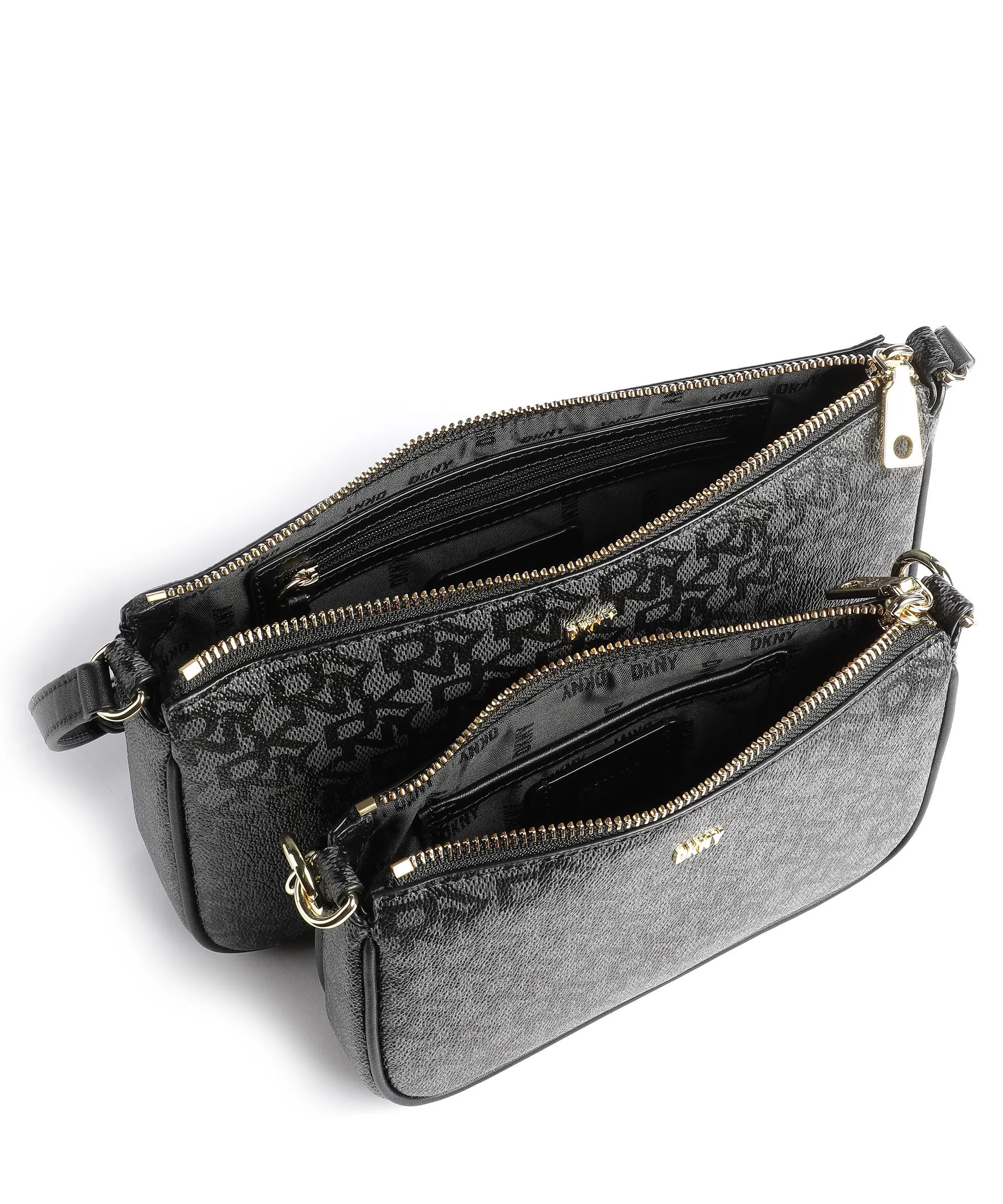  DKNY Lexi Borsa a tracolla pelle sintetica grigio/nero  
