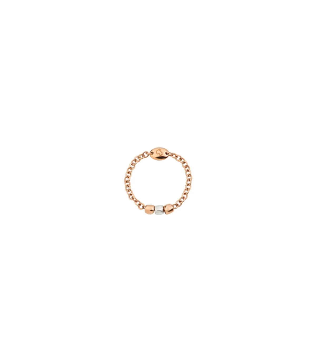 Dodo Anello Donna Granelli Catena Oro Rosa 9kt Argento 925 DAC1003GRANX0009A