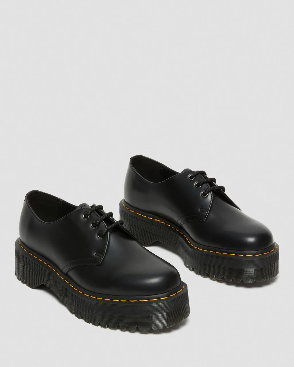 Dr.Martens  ---------    ------------Dr. martens scarpe derby 1461 quad black polished smooth nero
