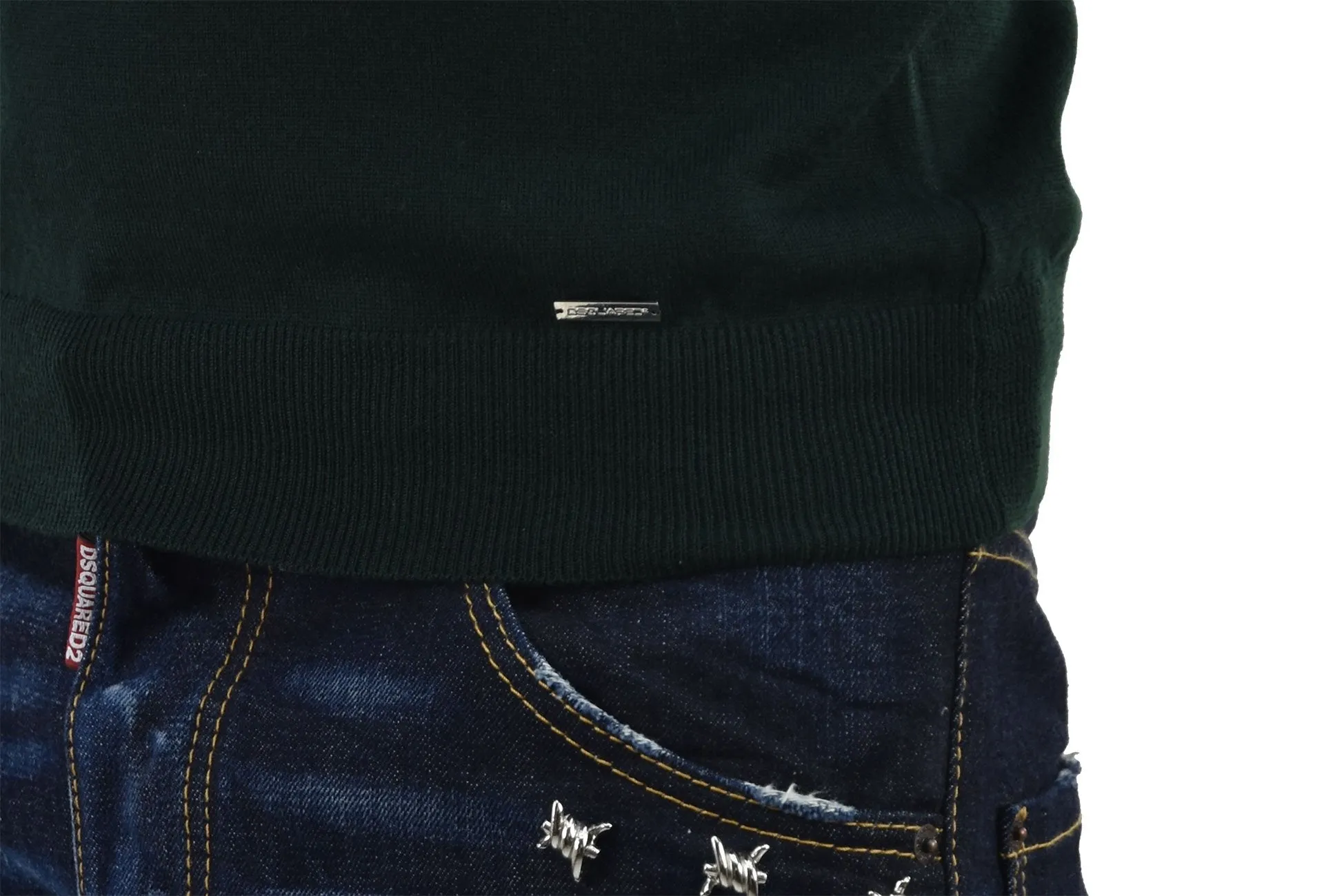Dsquared2 Pullover Verde Uomo Lana Mod.S71HA0495S14587650
