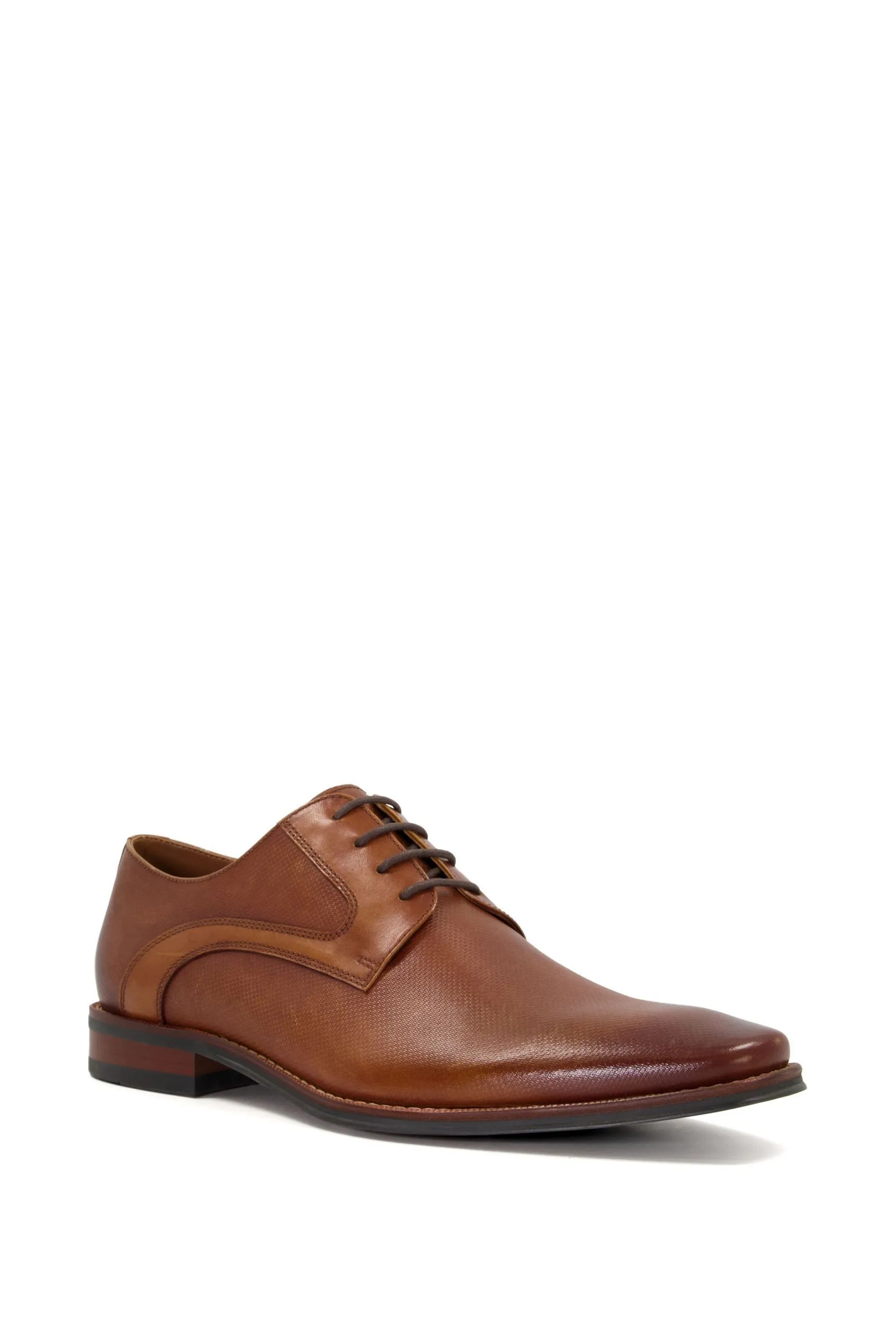Dune London - Scarpe Derby grigio pietra con dettagli in rilievo    