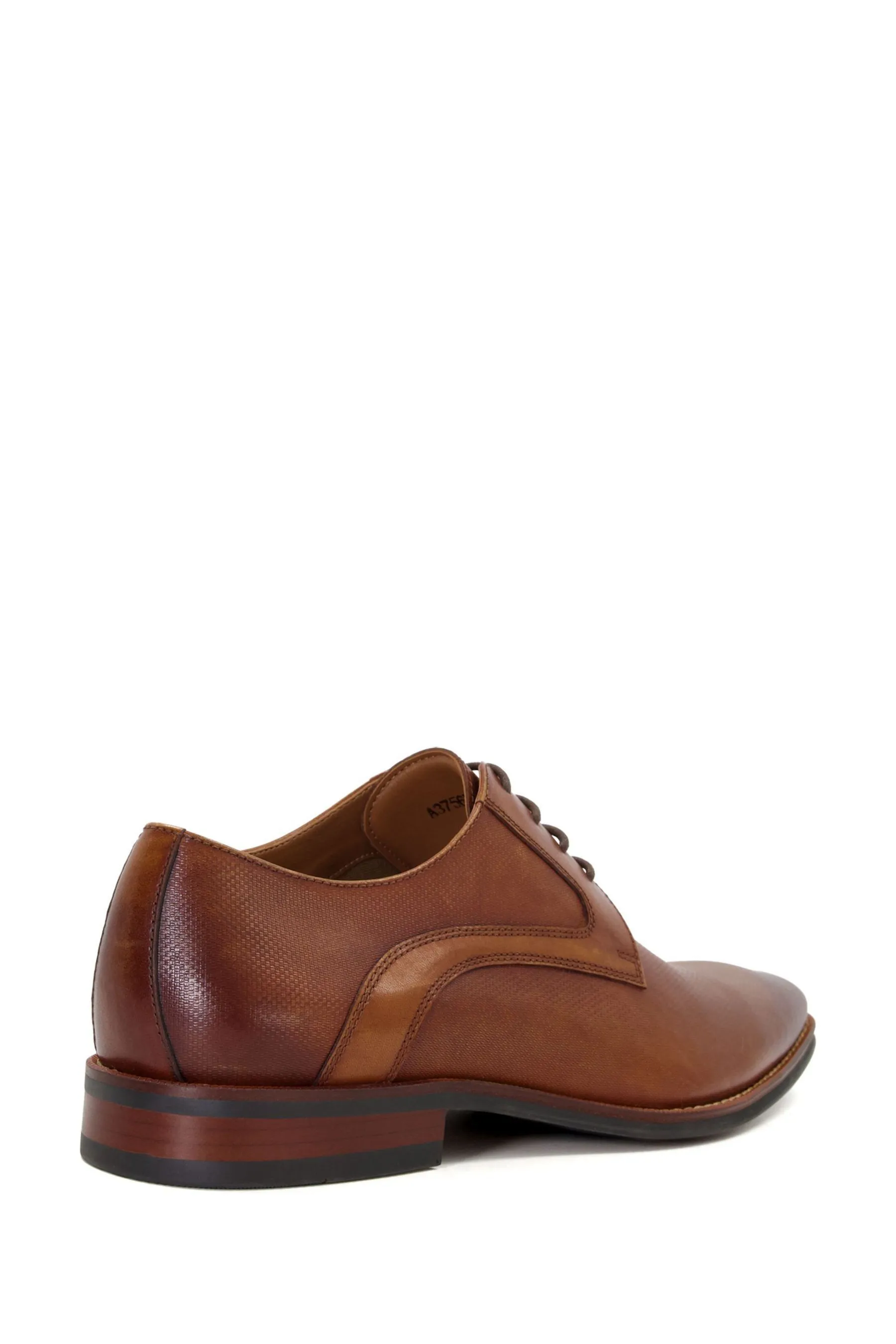 Dune London - Scarpe Derby grigio pietra con dettagli in rilievo    