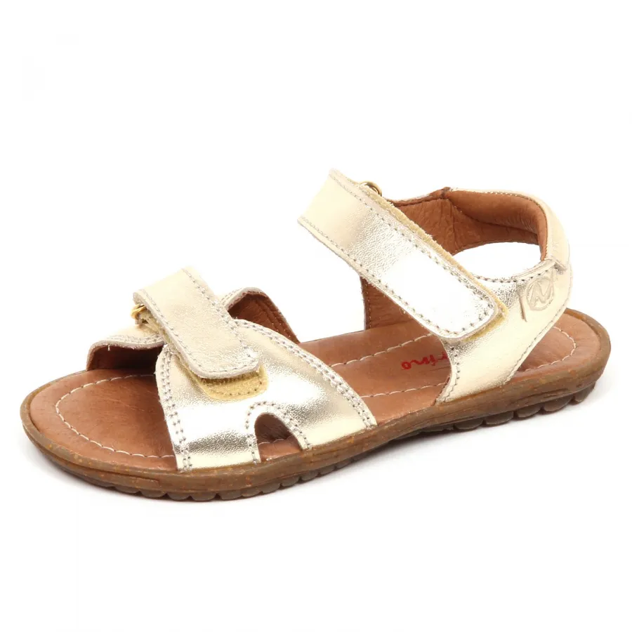 E2466 sandalo bimba platino NATURINO scarpe strappi shoe baby kid girl