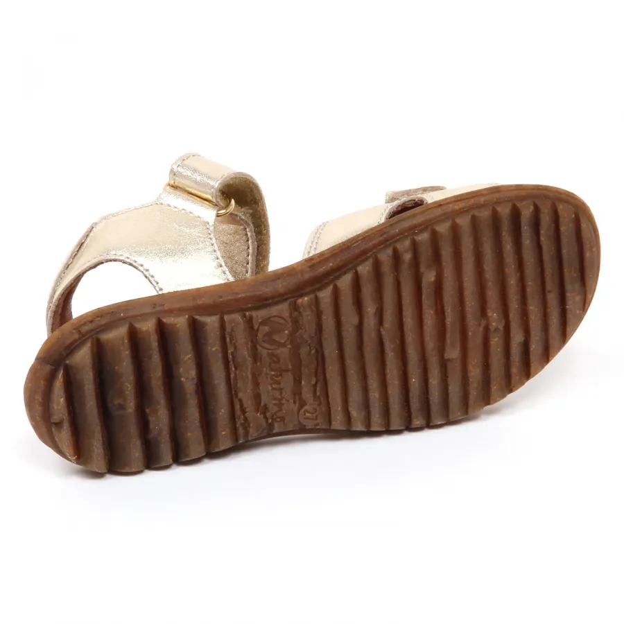 E2466 sandalo bimba platino NATURINO scarpe strappi shoe baby kid girl