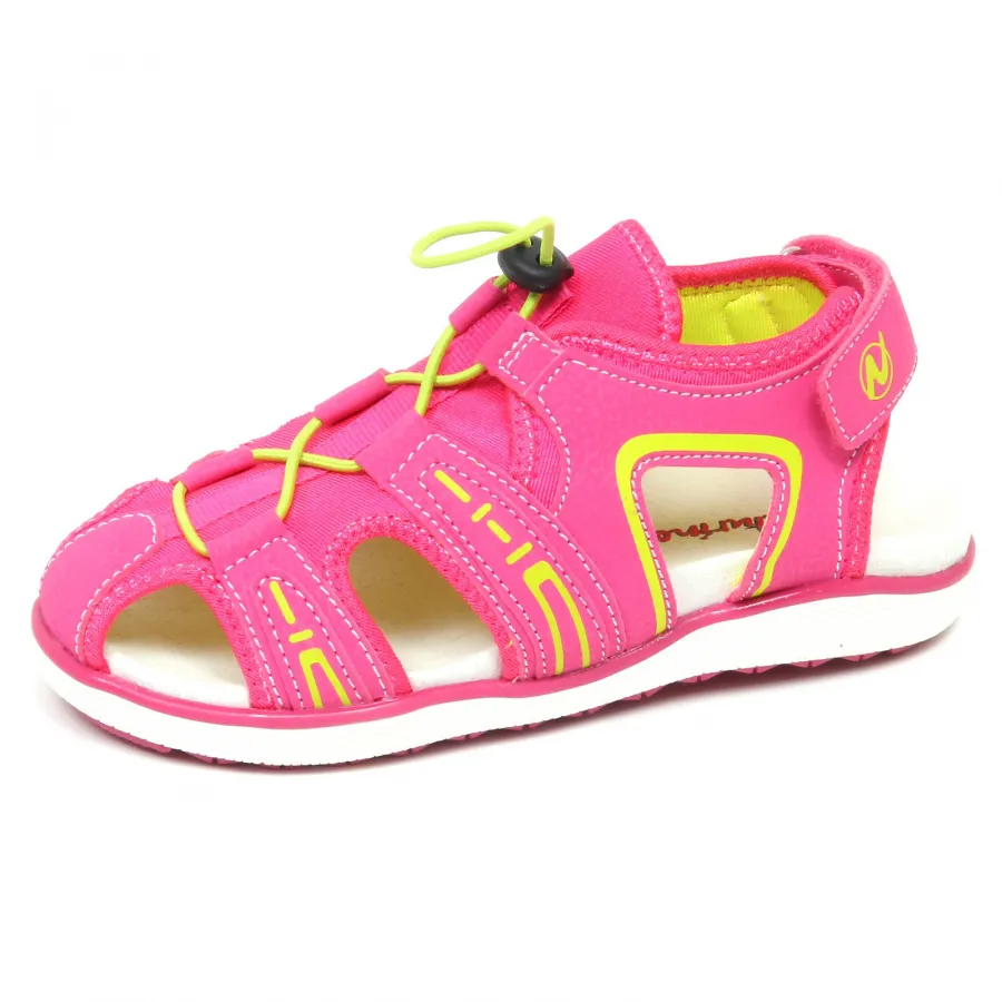 E9208 sandalo bimba fuxia NATURINO SPORT scarpe eco leather/tissue shoe