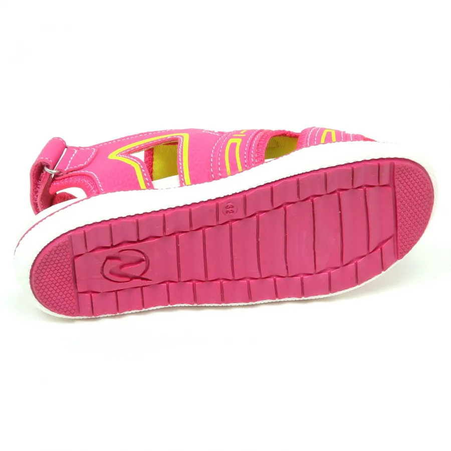 E9208 sandalo bimba fuxia NATURINO SPORT scarpe eco leather/tissue shoe