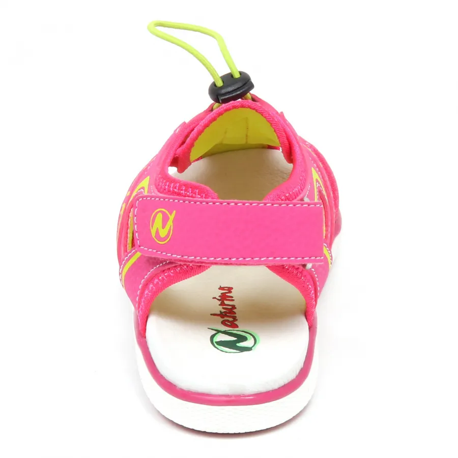 E9208 sandalo bimba fuxia NATURINO SPORT scarpe eco leather/tissue shoe