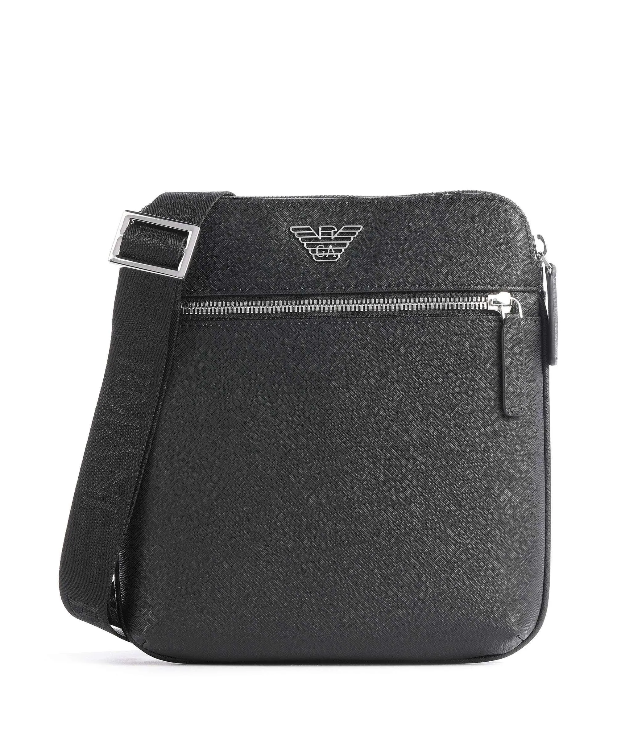  Emporio Armani Business Regenerated Borsa a tracolla pelle sintetica nero  
