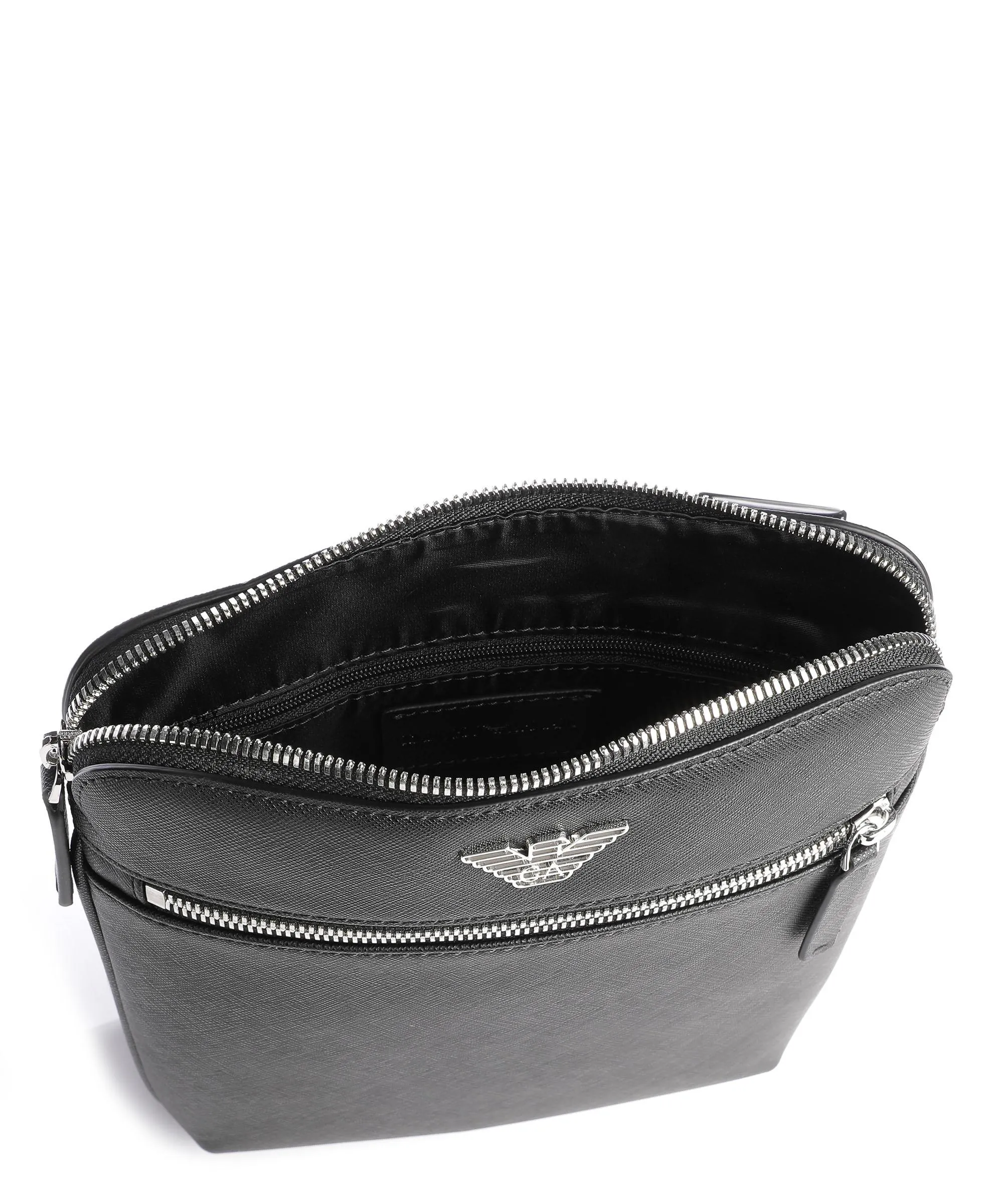  Emporio Armani Business Regenerated Borsa a tracolla pelle sintetica nero  