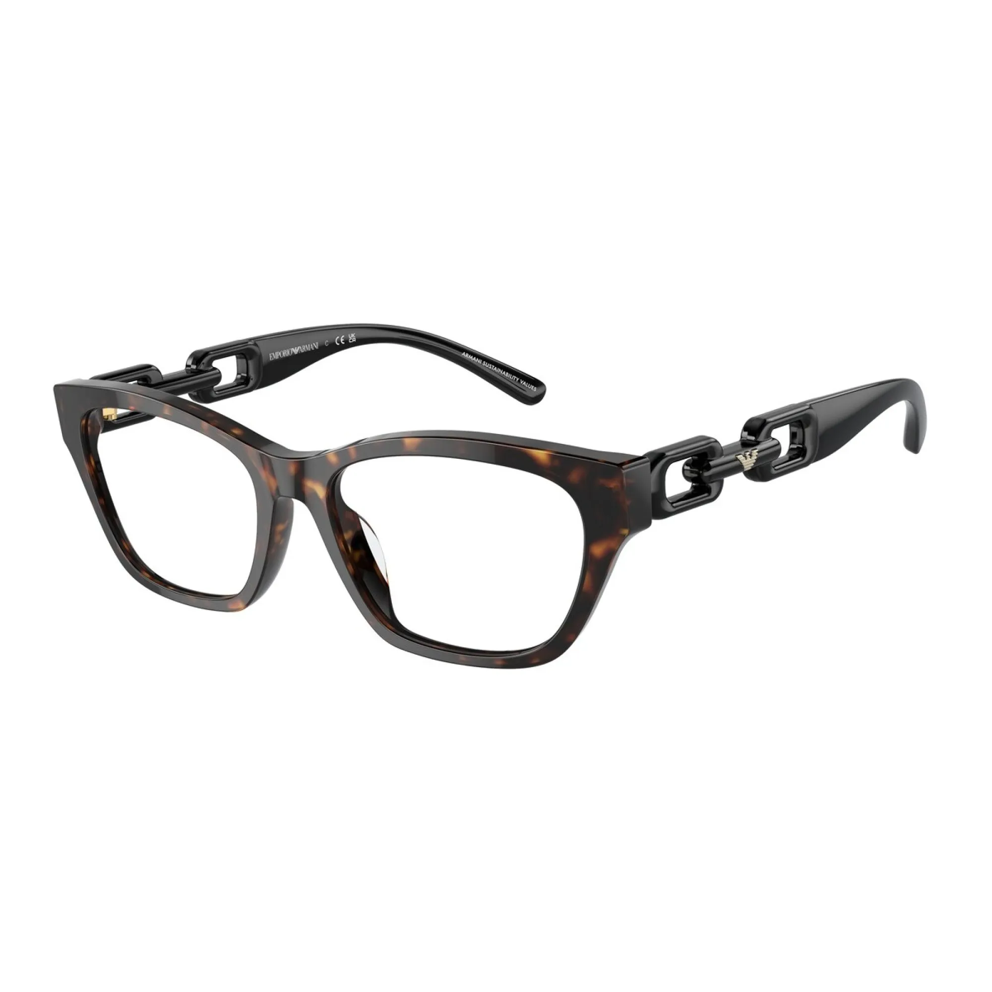   Emporio Armani EA 3223U - 5026 Avana Lucida | Occhiale Da Vista Donna 