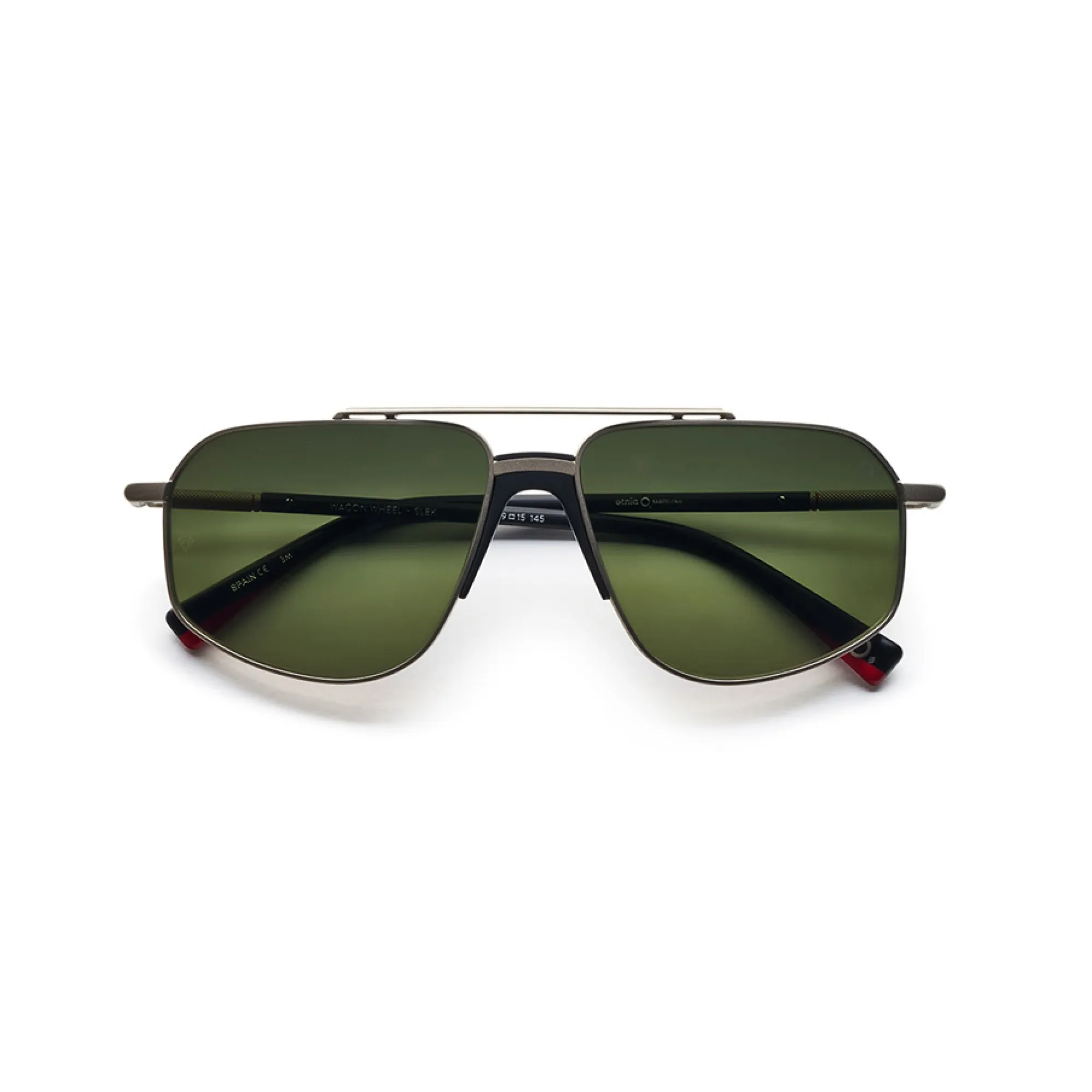   Etnia Barcelona WAGON WHEEL - SLBK Argento Nero | Occhiale Da Sole Uomo 