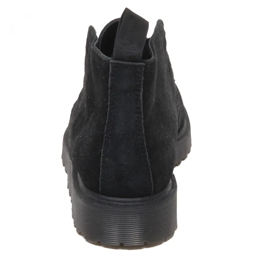 F2006 (NO BOX) polacchino uomo black DR. MARTENS scarpe suede shoe man