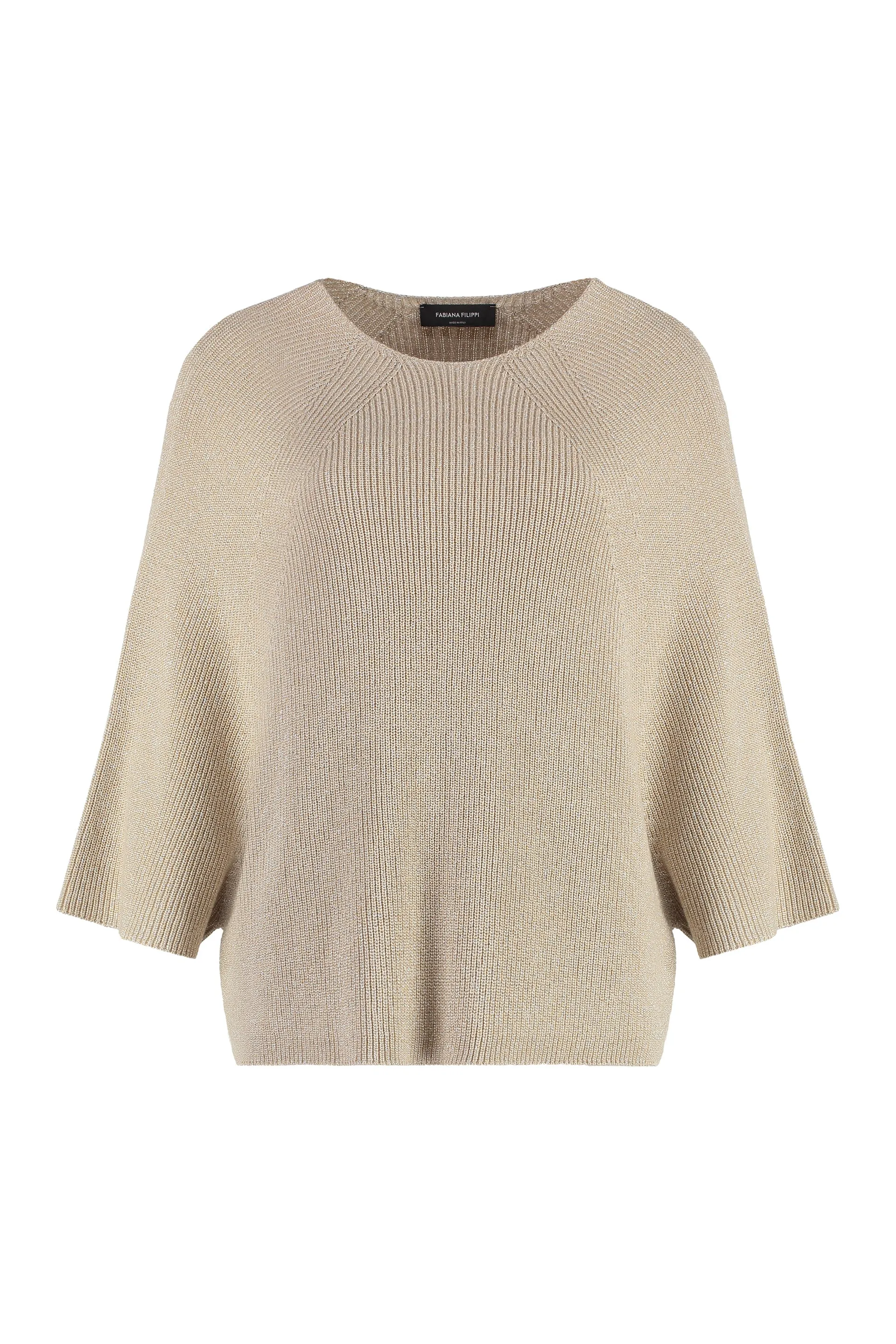 Fabiana Filippi Maglione girocollo in misto cotone