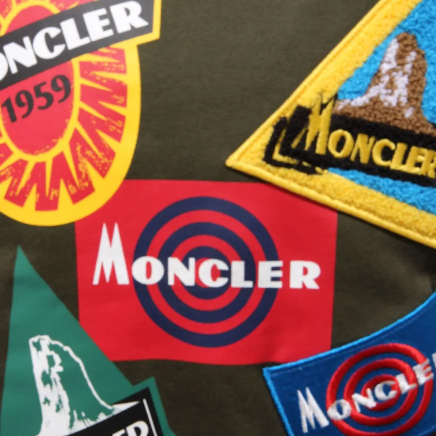 felpa bimbo boy MONCLER dark green cotton sweater