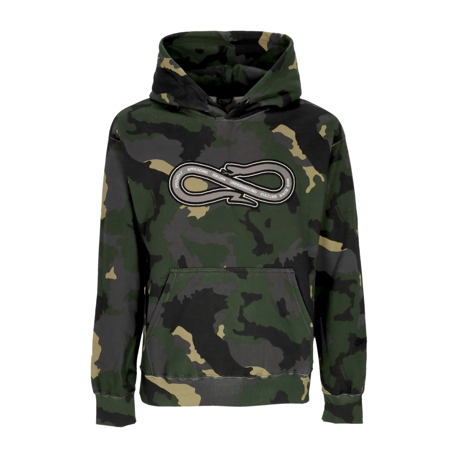 Felpa Cappuccio Uomo Baseball Hoodie Black