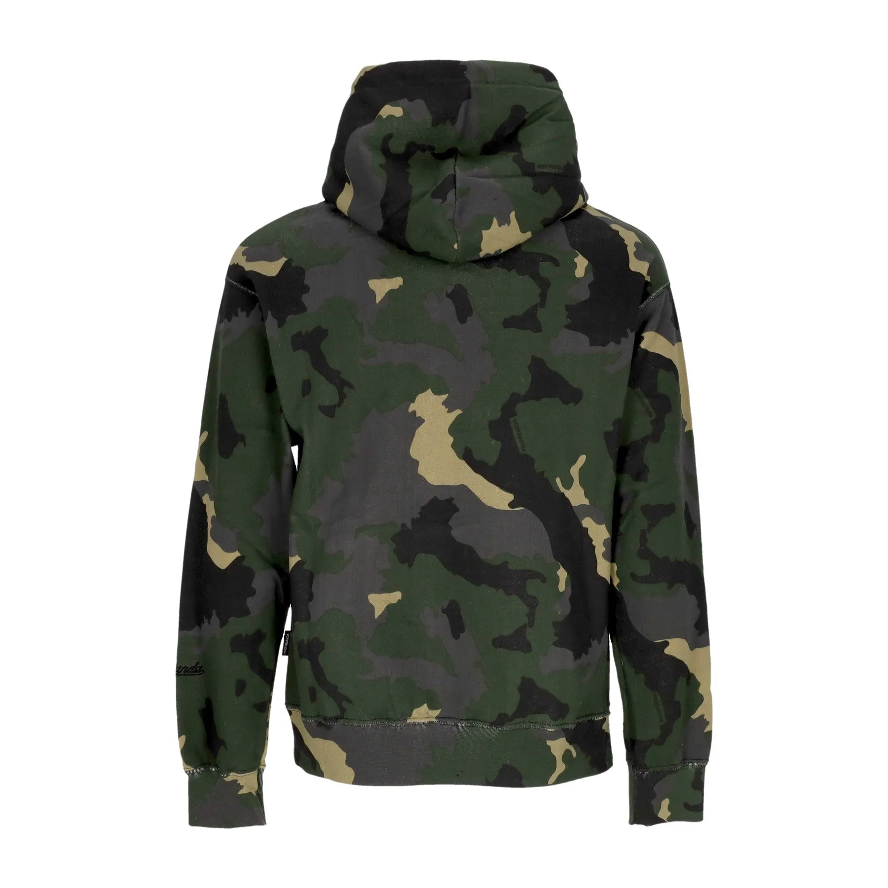 Felpa Cappuccio Uomo Baseball Hoodie Black