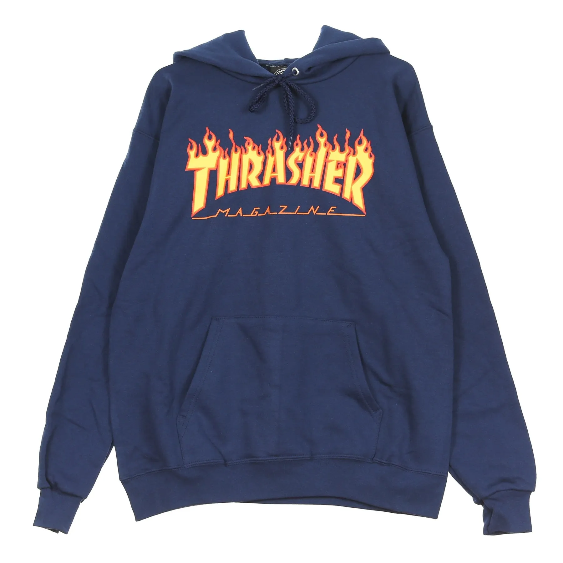 Felpa Cappuccio Uomo Flame Hood Navy/yellow