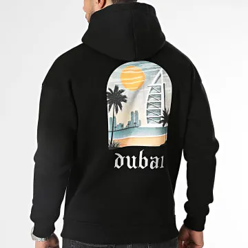 Felpa con cappuccio Dubai Vibes Nero