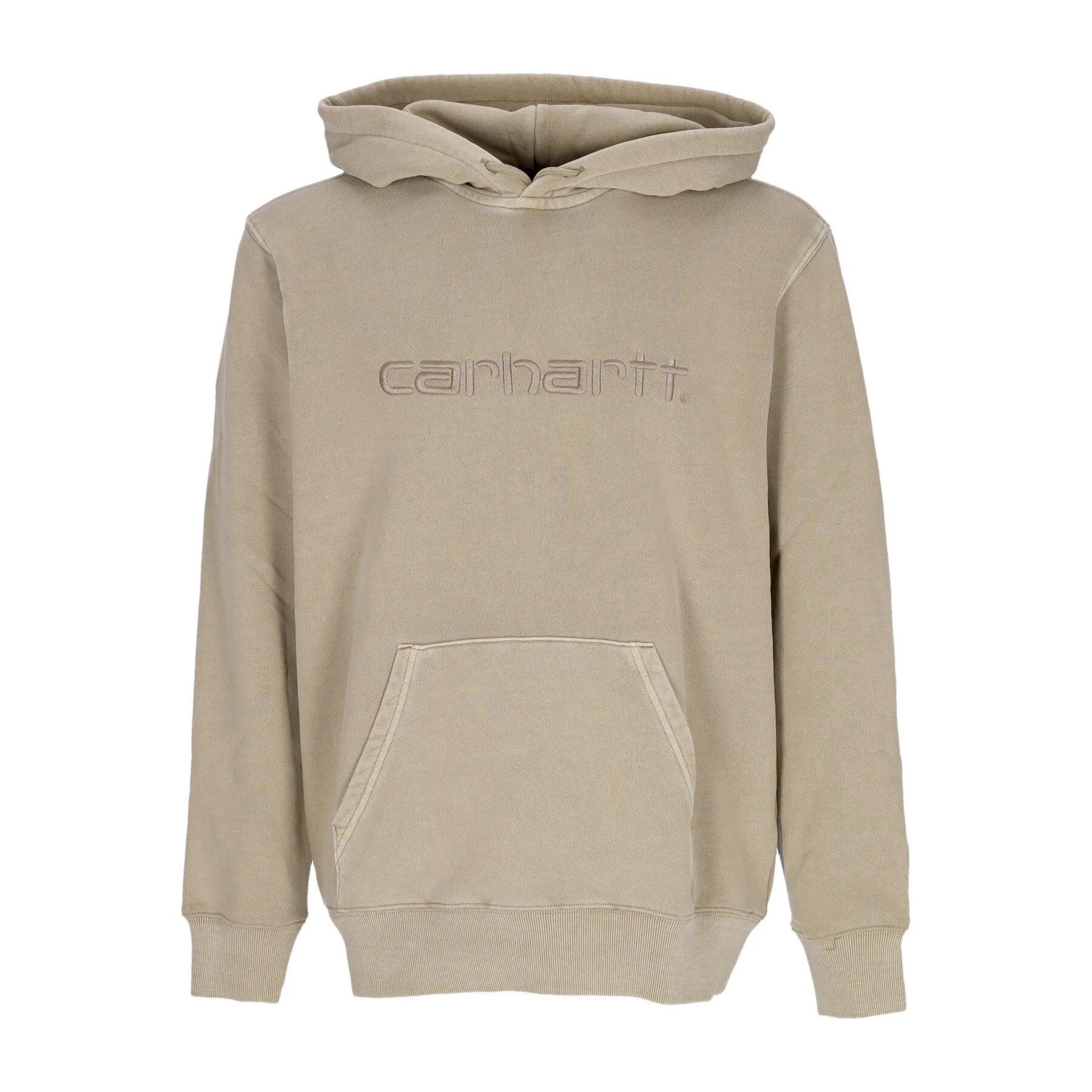 Felpa Leggera Cappuccio Uomo Duster Hoodie Ammonite Garment Dyed