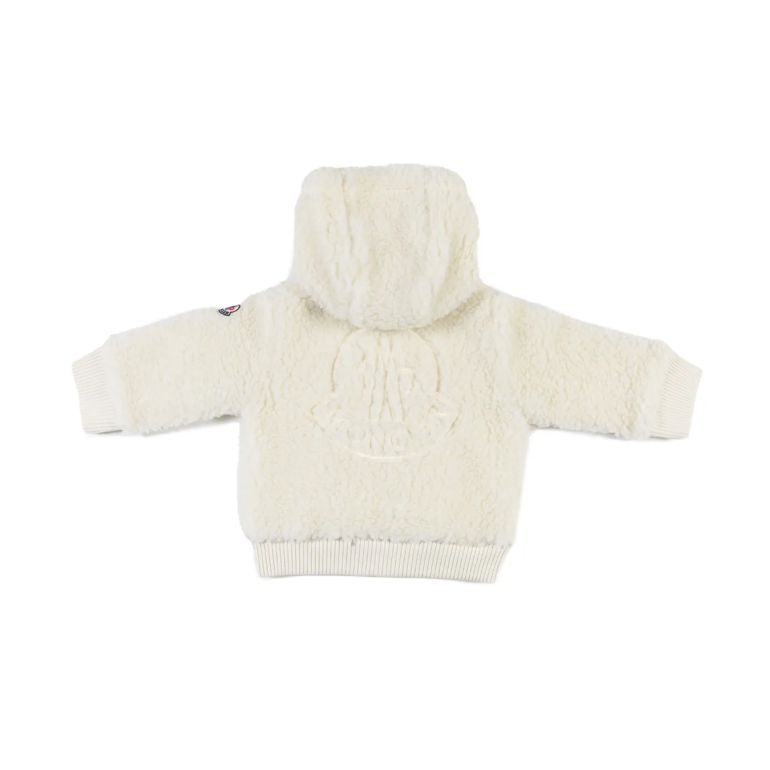 Felpa Teddy Moncler Bianco Panna Bimbo E Bimba