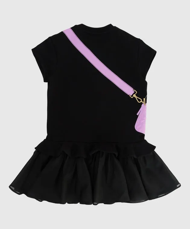 Fendi Abito per bambini con applicazioni e volant JFB382AG3Z1012