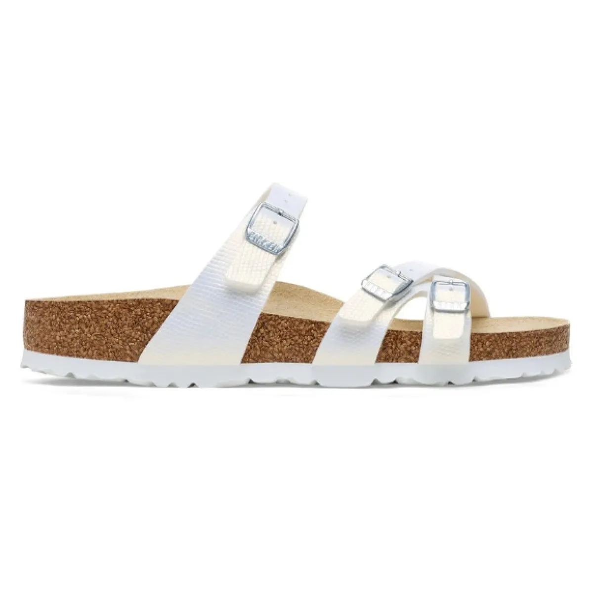 Franca shiny lizard white, birko flor - calz. s