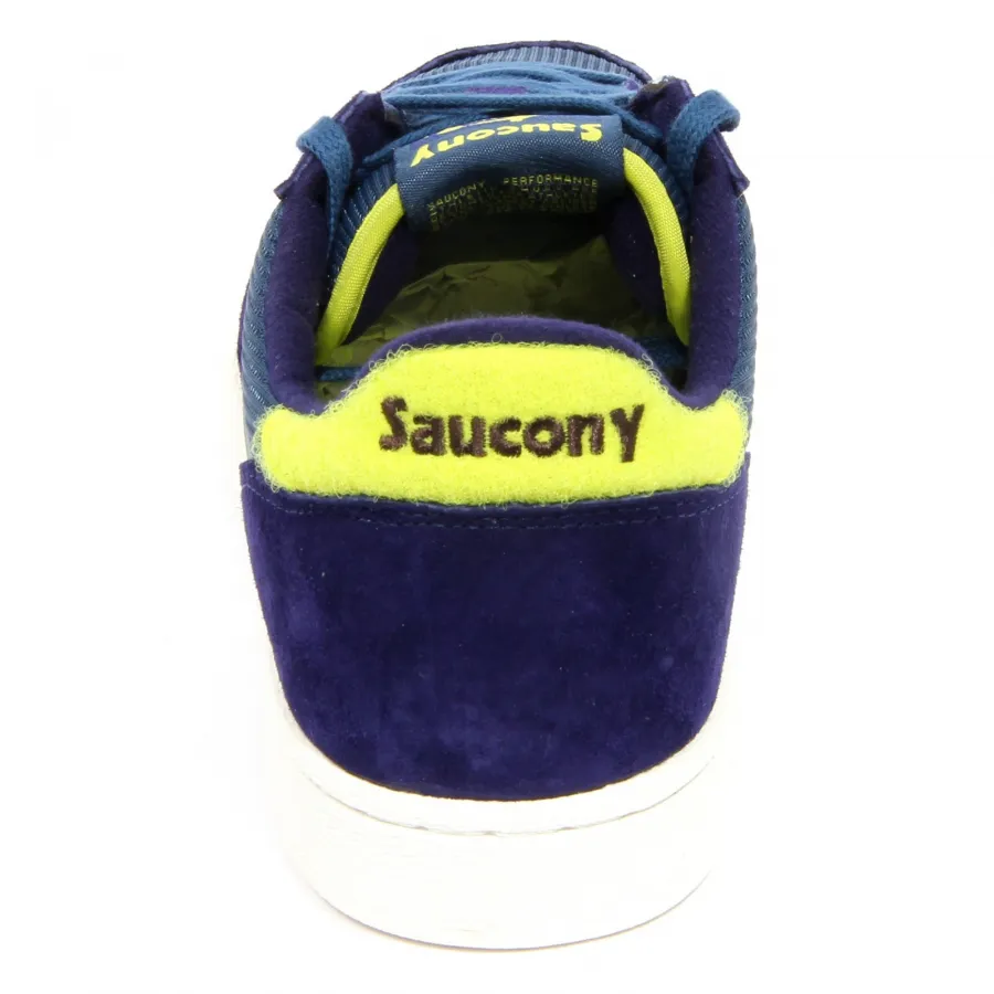 G5864 sneaker uomo SAUCONY JAZZ COURT blue/yellow shoe man