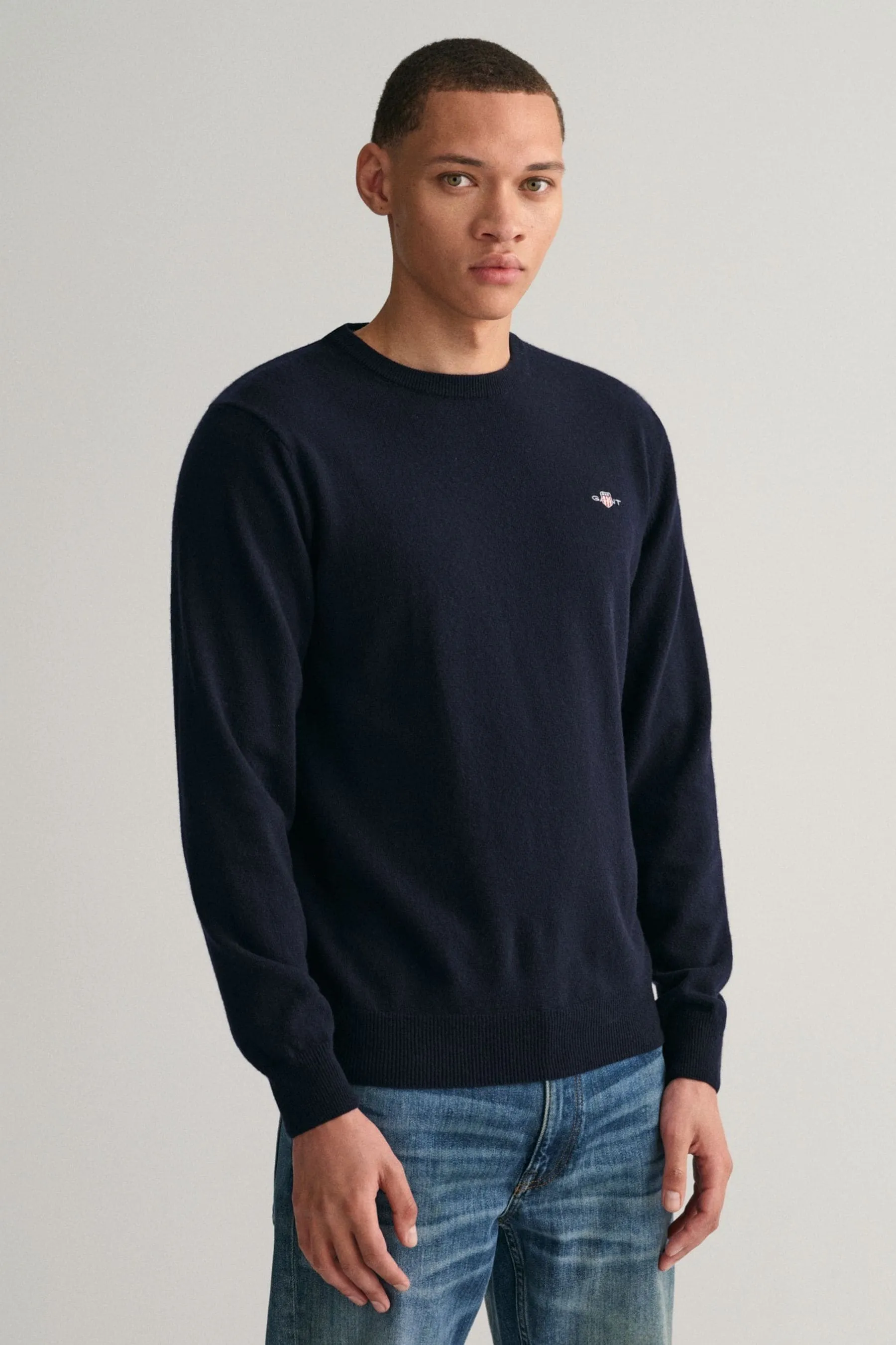 GANT Maglione girocollo in lana d'agnello superfine