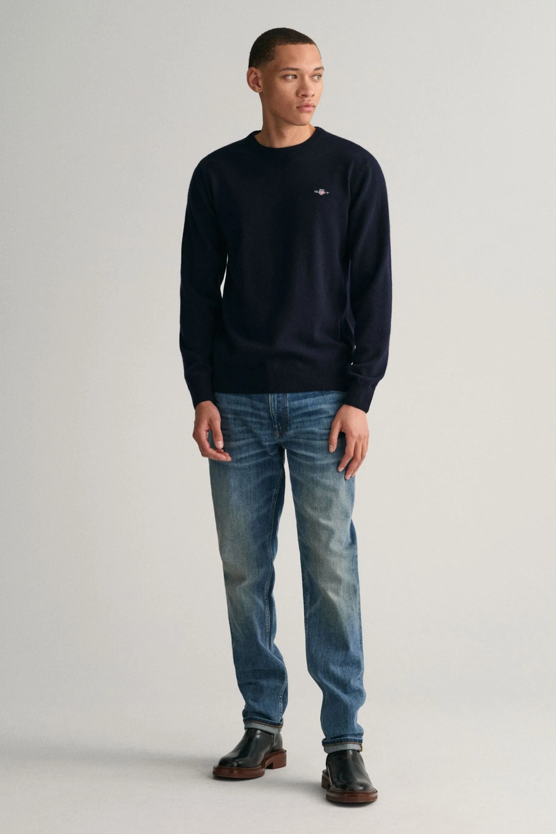 GANT Maglione girocollo in lana d'agnello superfine