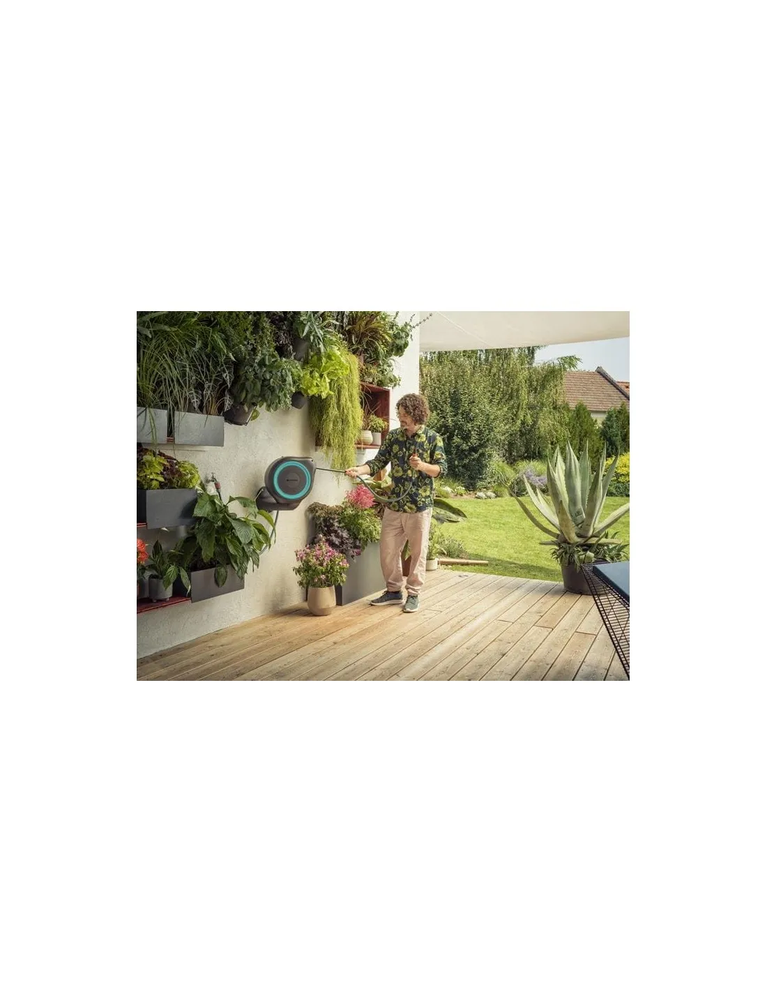 GARDENA AVVOLGITUBO PARETE ROLLUP S 15M