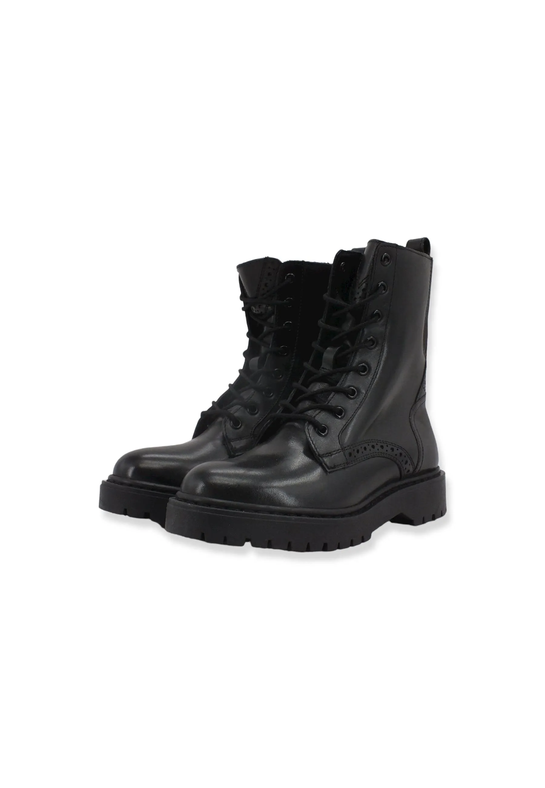 GEOX Bleyze Stivaletto Anfibio Donna Black D26QDD00043C9999