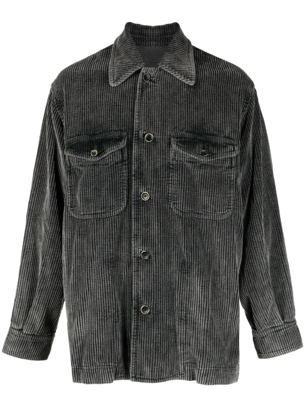 giacca-camicia in velluto a coste