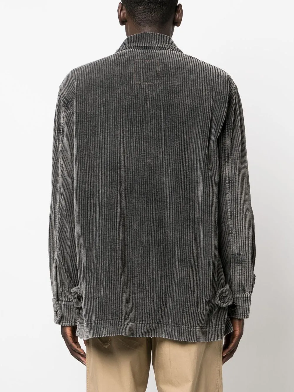 giacca-camicia in velluto a coste