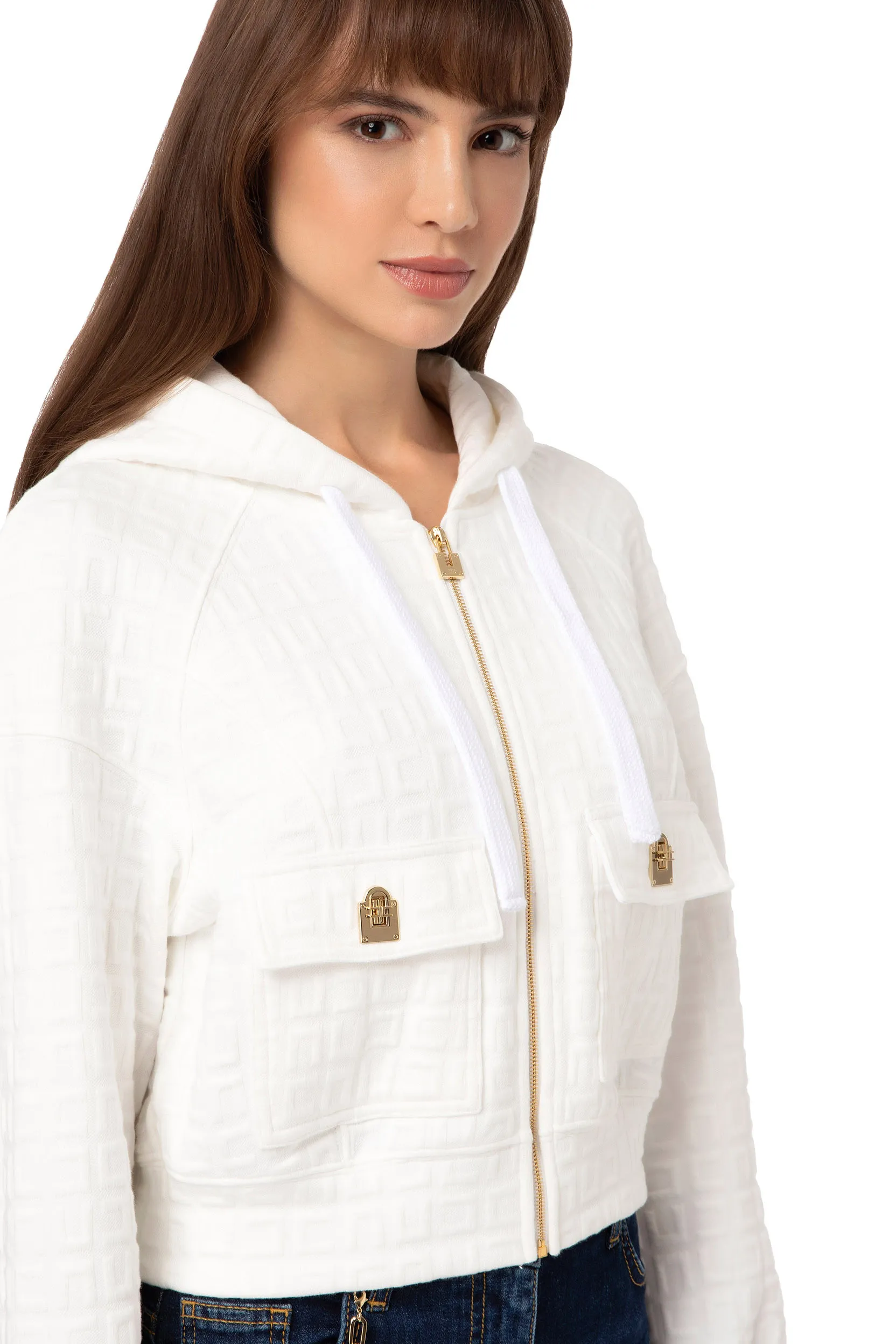 Giacca in felpa jacquard