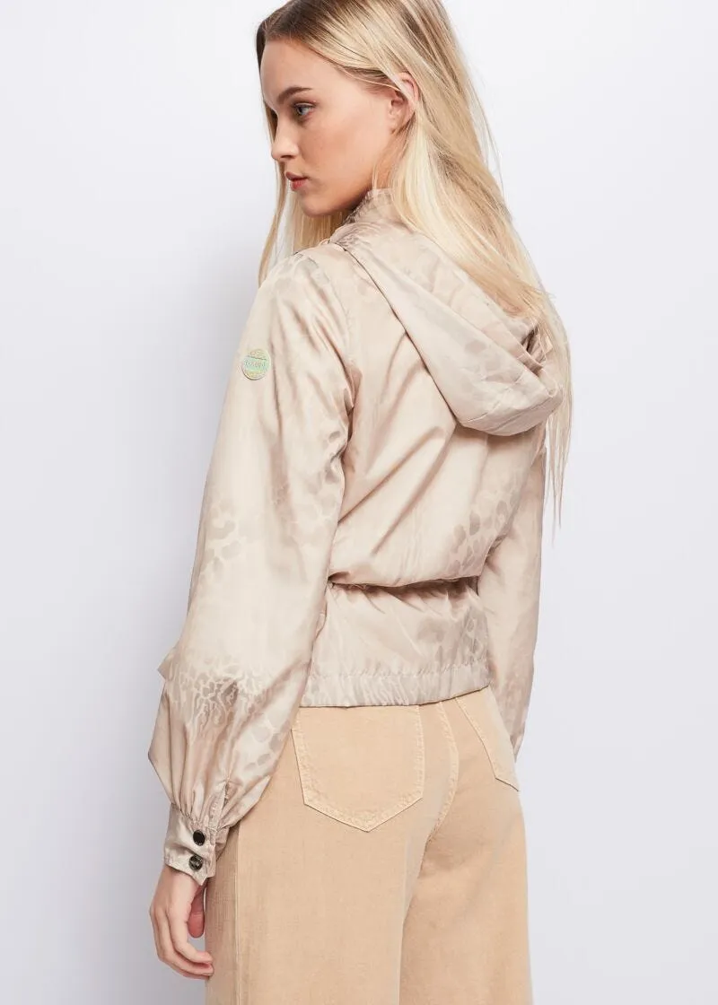 Giacca in nylon con stampa