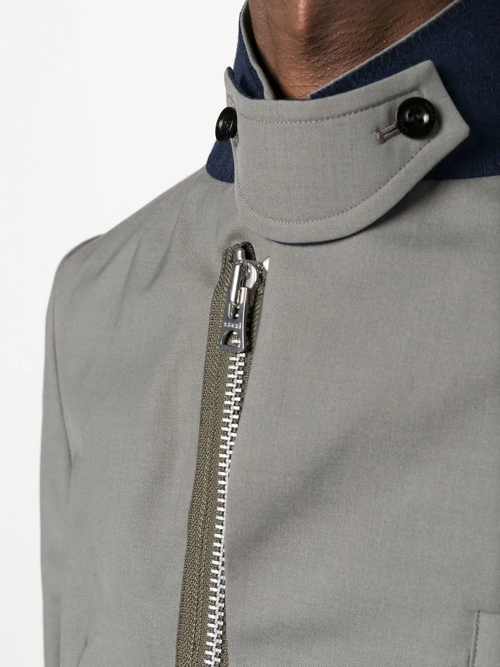 giacca sartoriale con inserti  in nylon