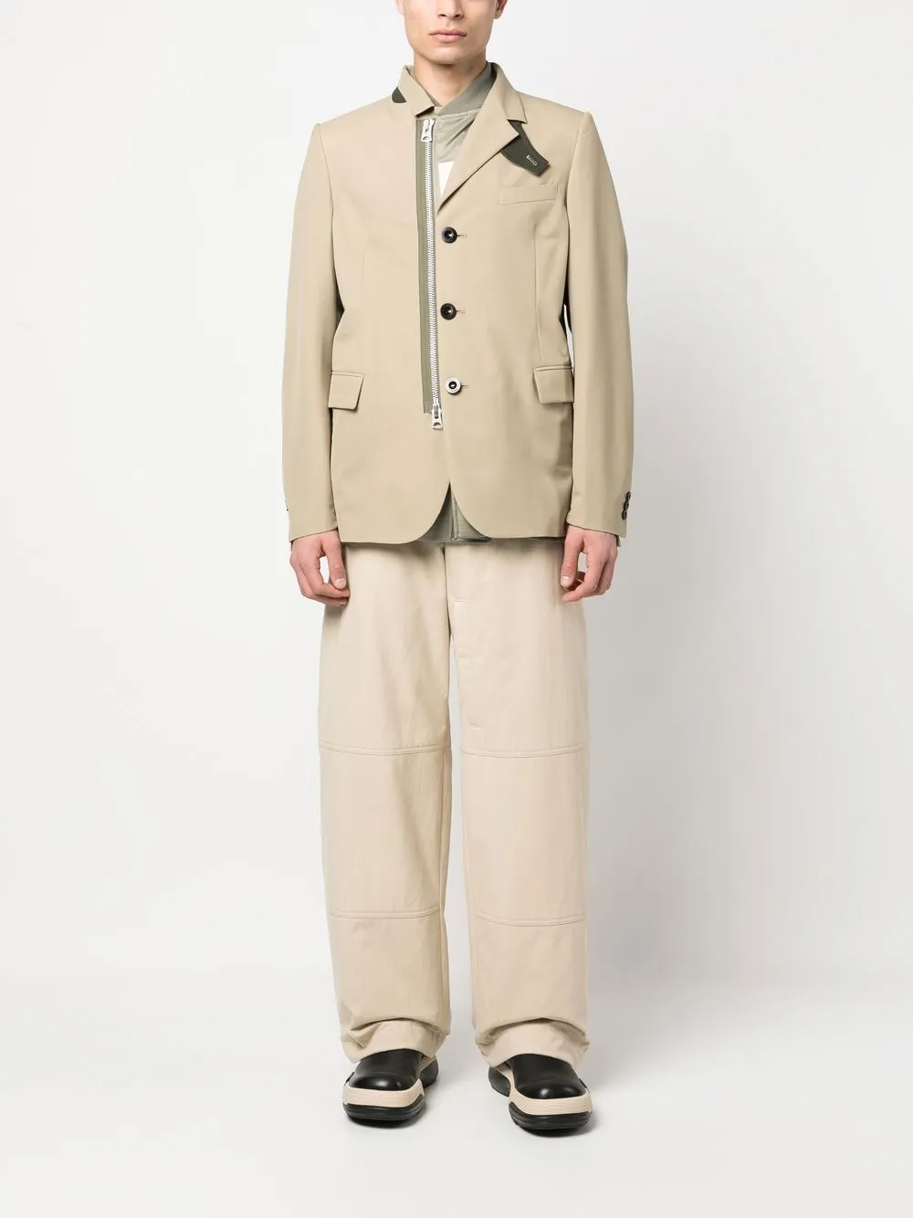 giacca sartoriale con inserto