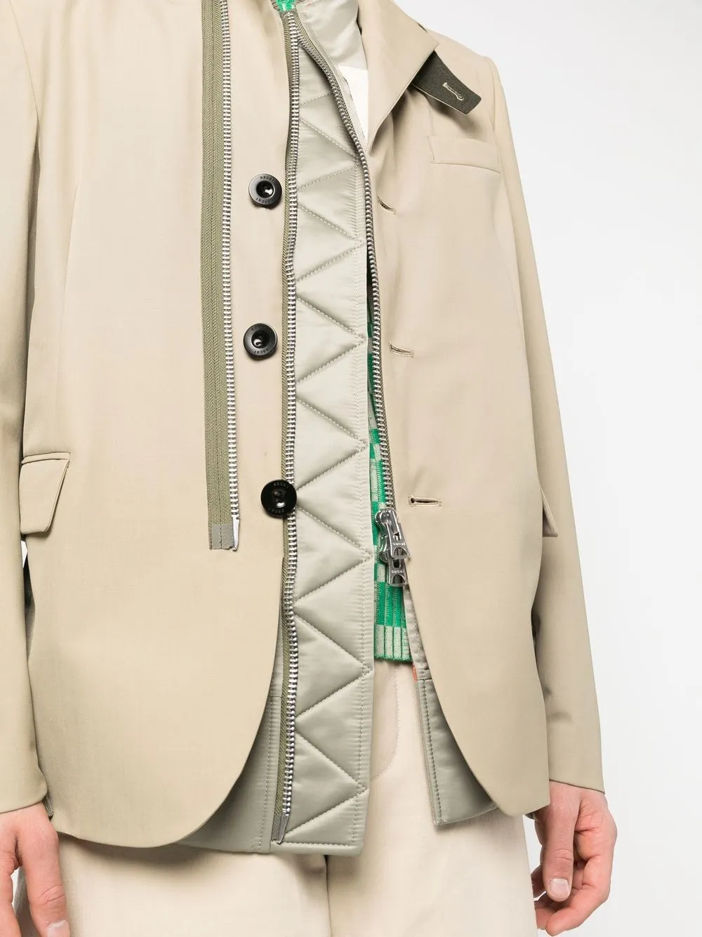 giacca sartoriale con inserto