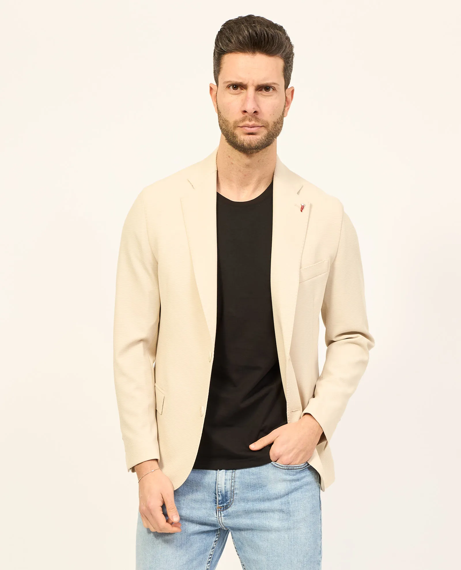 Giacca uomo Mulish mono petto colore beige