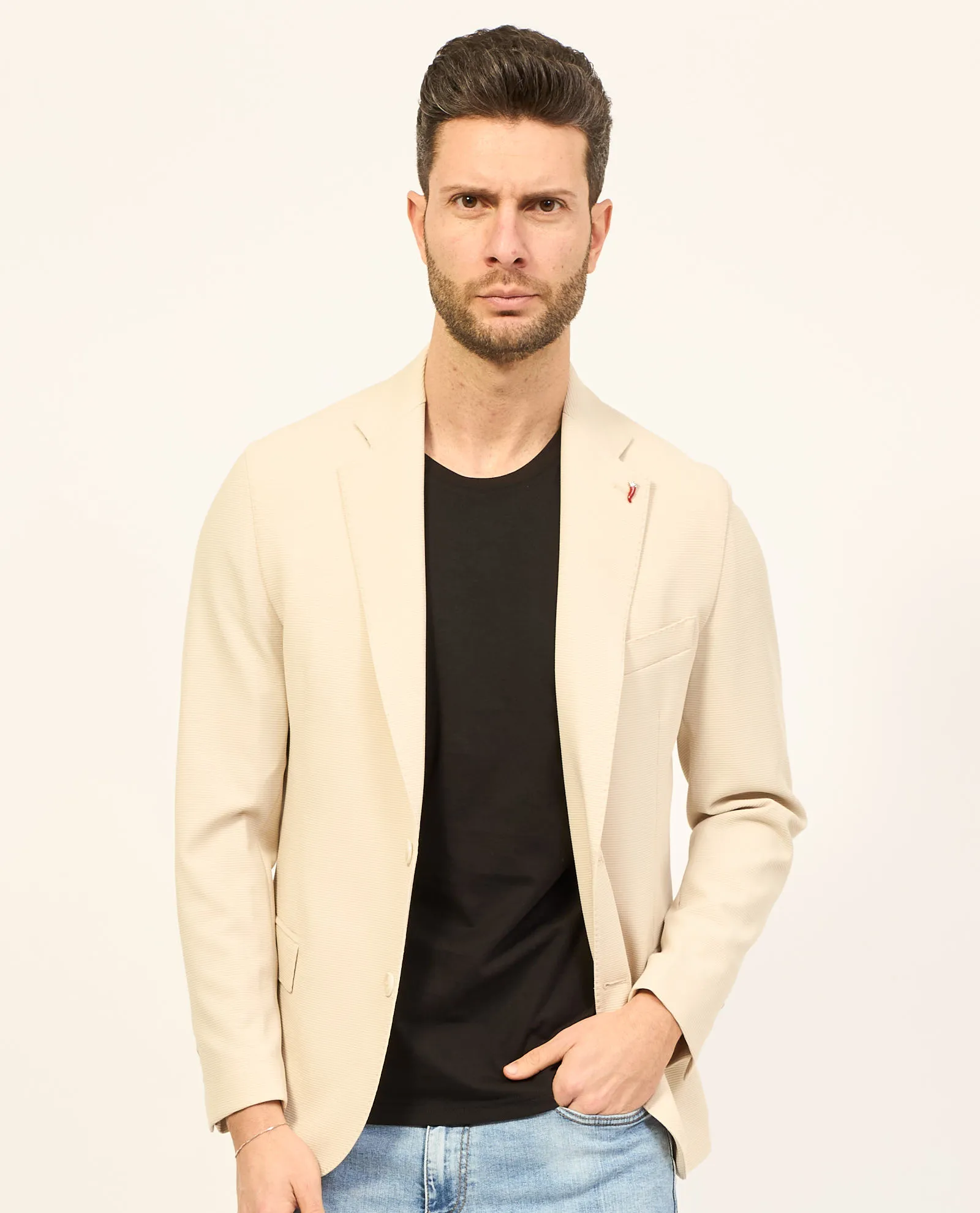 Giacca uomo Mulish mono petto colore beige