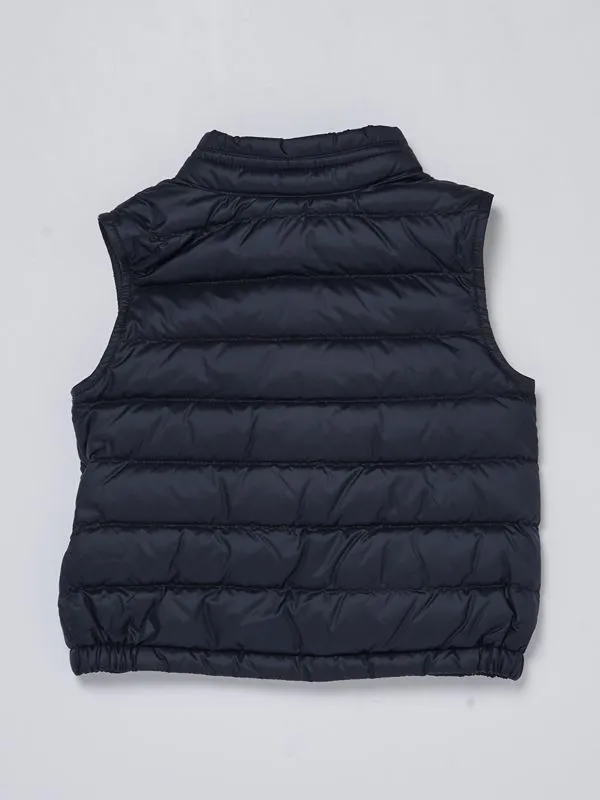Gilet bambino Moncler New Amaury in tessuto tecnico Blu